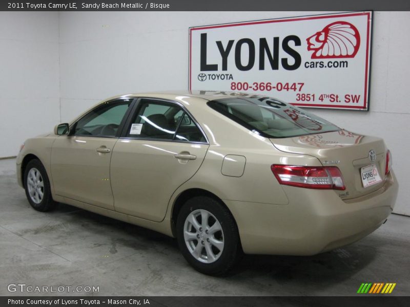 Sandy Beach Metallic / Bisque 2011 Toyota Camry LE