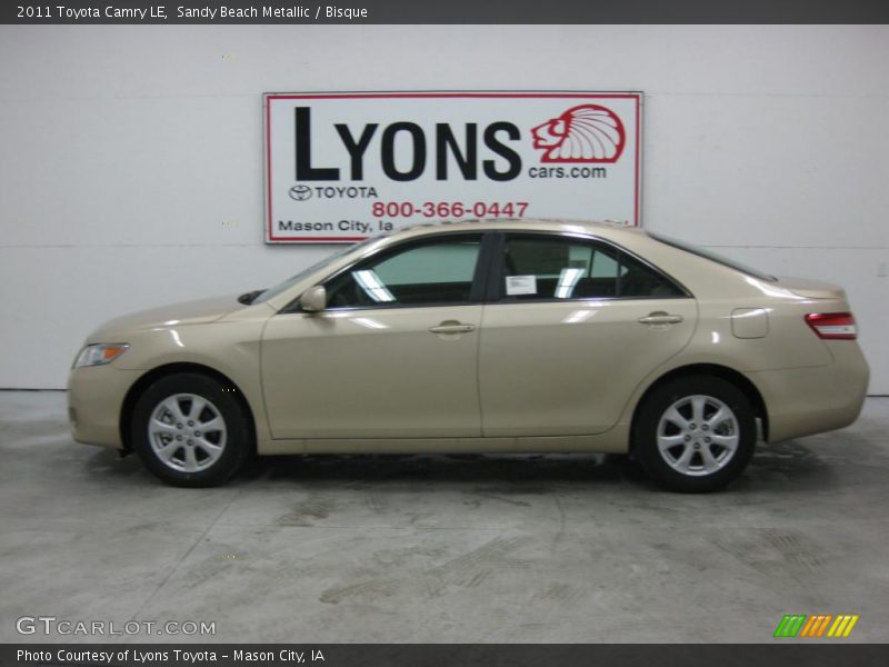 Sandy Beach Metallic / Bisque 2011 Toyota Camry LE