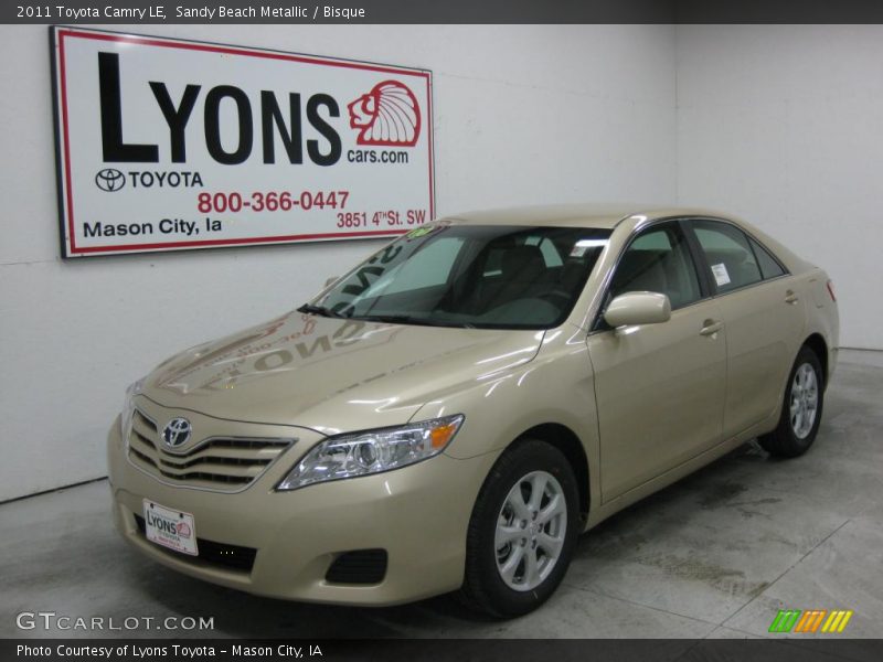 Sandy Beach Metallic / Bisque 2011 Toyota Camry LE