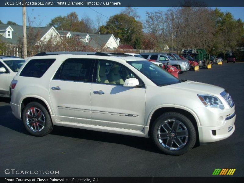 White Diamond Tintcoat / Cashmere 2011 GMC Acadia SLE AWD