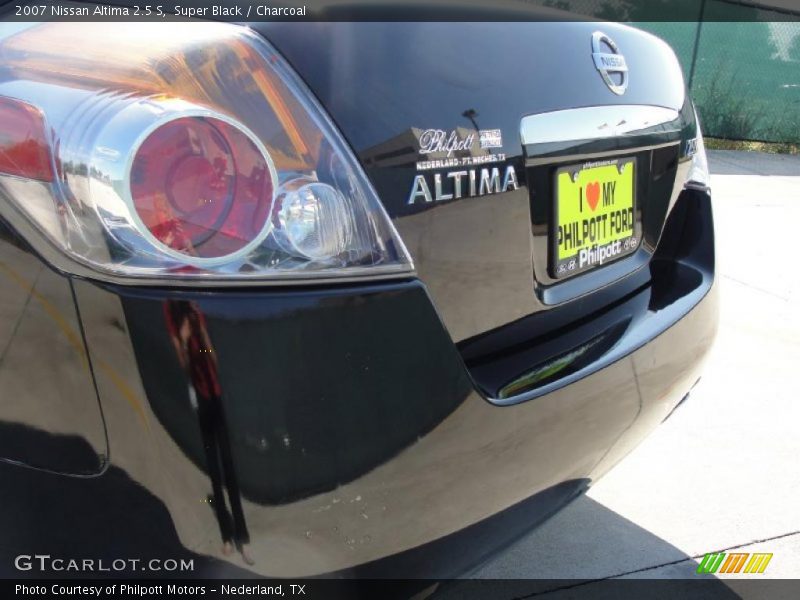 Super Black / Charcoal 2007 Nissan Altima 2.5 S