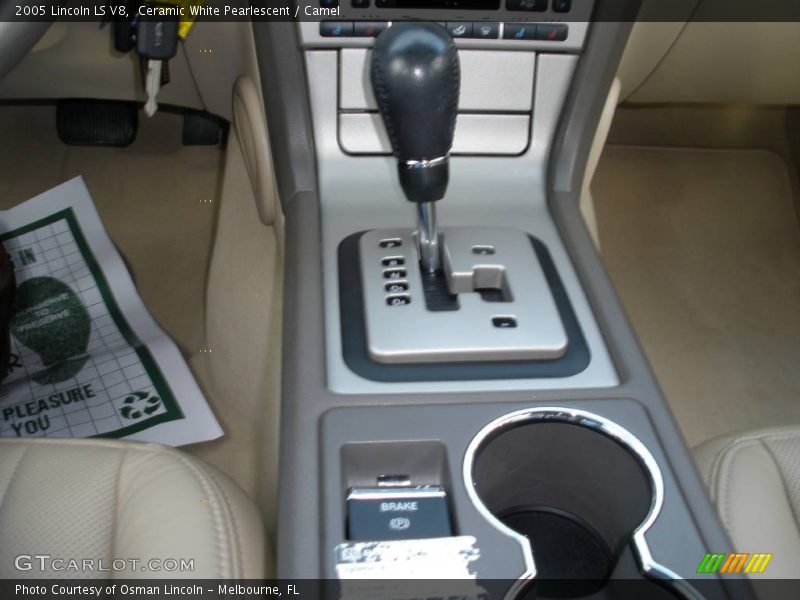 Ceramic White Pearlescent / Camel 2005 Lincoln LS V8