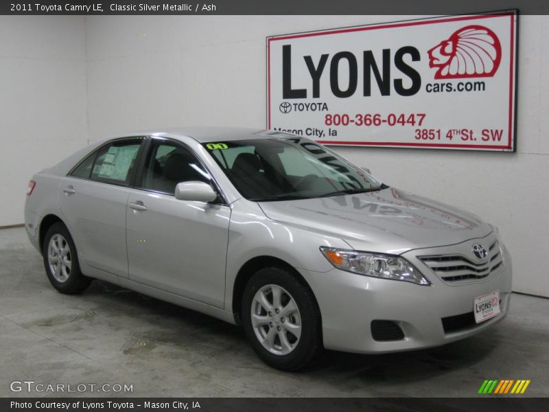 Classic Silver Metallic / Ash 2011 Toyota Camry LE