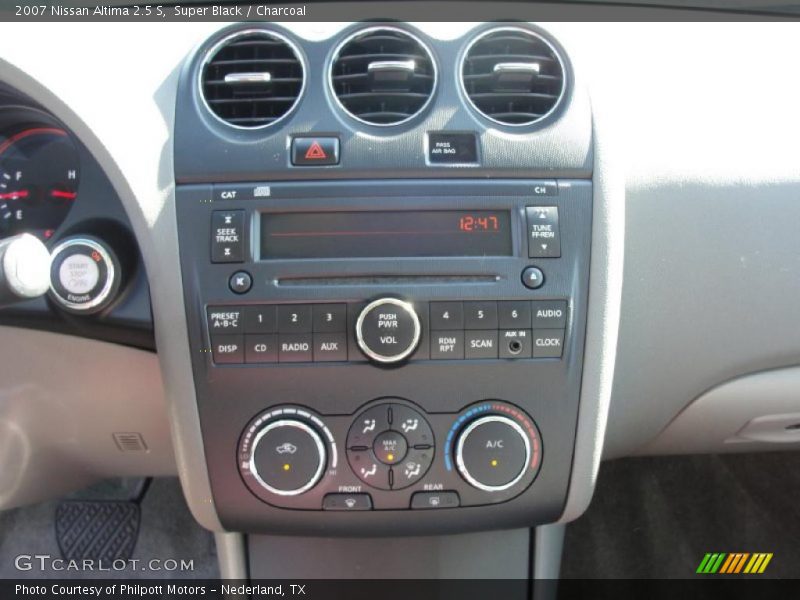 Super Black / Charcoal 2007 Nissan Altima 2.5 S