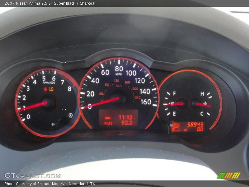 Super Black / Charcoal 2007 Nissan Altima 2.5 S