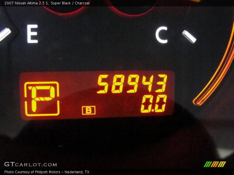 Super Black / Charcoal 2007 Nissan Altima 2.5 S