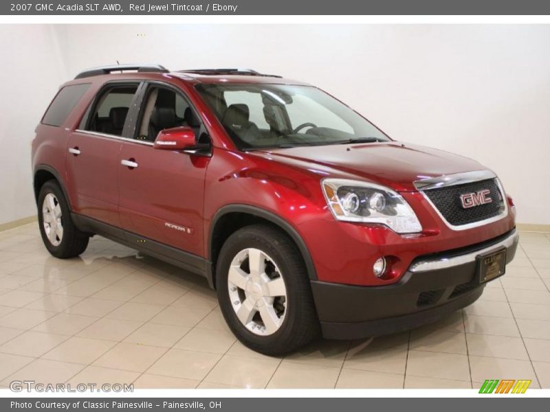 Red Jewel Tintcoat / Ebony 2007 GMC Acadia SLT AWD