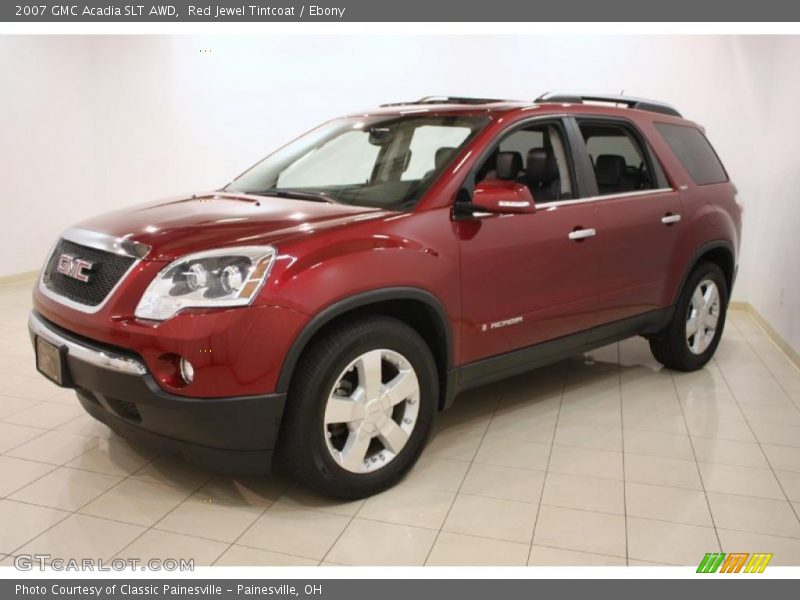 Red Jewel Tintcoat / Ebony 2007 GMC Acadia SLT AWD