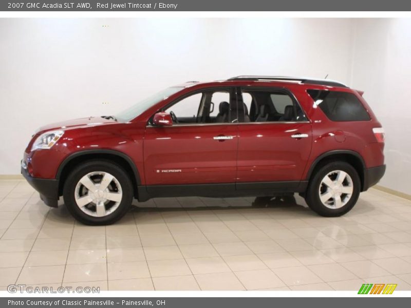 Red Jewel Tintcoat / Ebony 2007 GMC Acadia SLT AWD