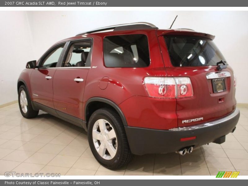 Red Jewel Tintcoat / Ebony 2007 GMC Acadia SLT AWD