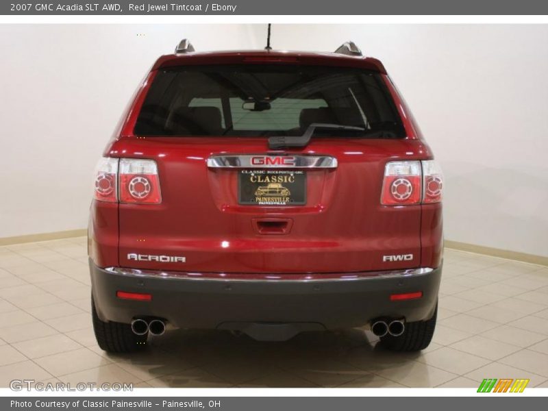 Red Jewel Tintcoat / Ebony 2007 GMC Acadia SLT AWD