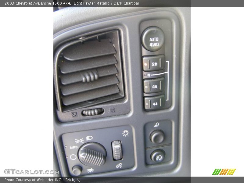 Light Pewter Metallic / Dark Charcoal 2003 Chevrolet Avalanche 1500 4x4