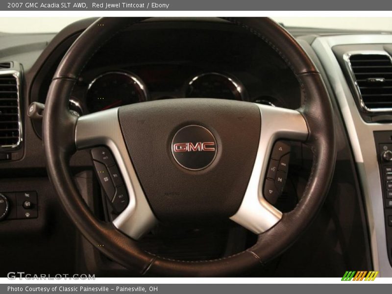 Red Jewel Tintcoat / Ebony 2007 GMC Acadia SLT AWD