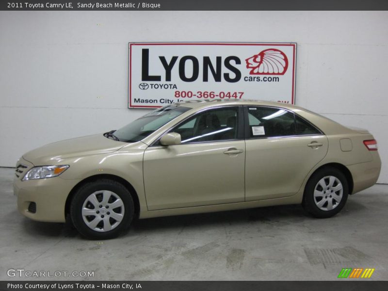 Sandy Beach Metallic / Bisque 2011 Toyota Camry LE