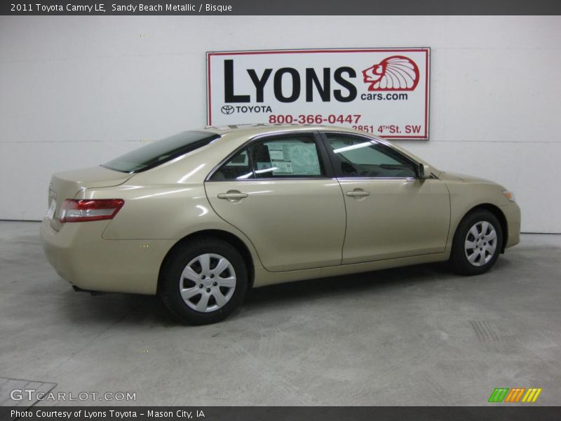Sandy Beach Metallic / Bisque 2011 Toyota Camry LE