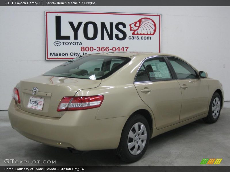Sandy Beach Metallic / Bisque 2011 Toyota Camry LE