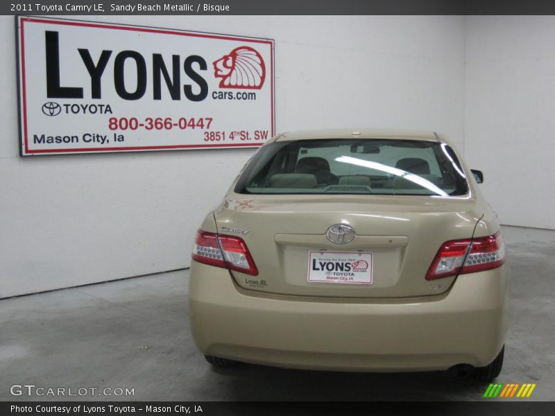 Sandy Beach Metallic / Bisque 2011 Toyota Camry LE