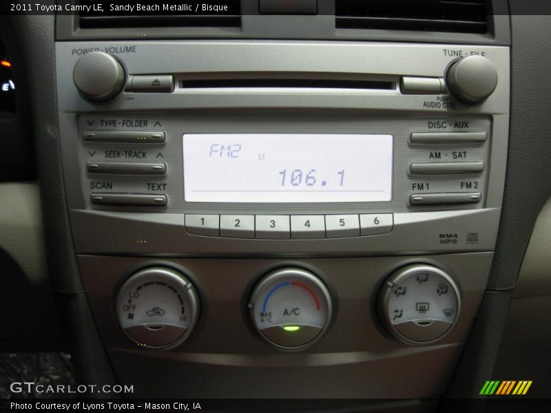 Sandy Beach Metallic / Bisque 2011 Toyota Camry LE