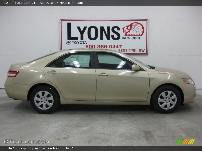 Sandy Beach Metallic / Bisque 2011 Toyota Camry LE