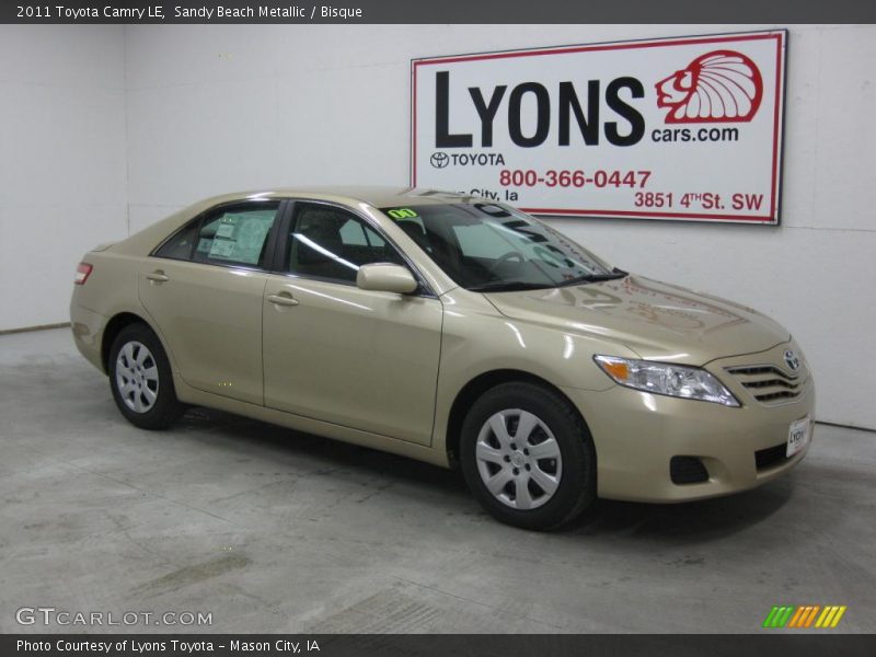 Sandy Beach Metallic / Bisque 2011 Toyota Camry LE