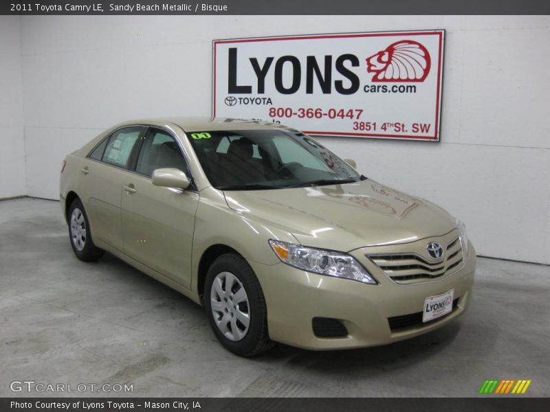 Sandy Beach Metallic / Bisque 2011 Toyota Camry LE