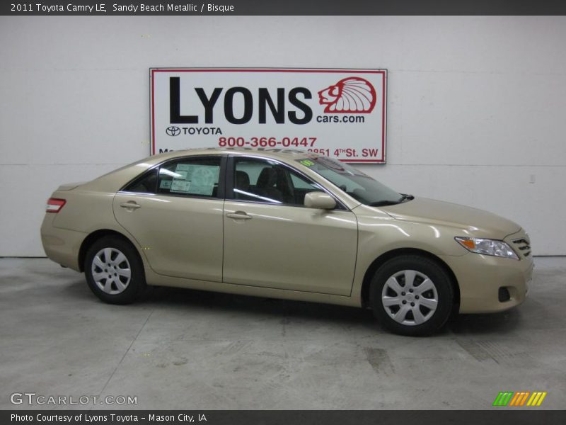 Sandy Beach Metallic / Bisque 2011 Toyota Camry LE