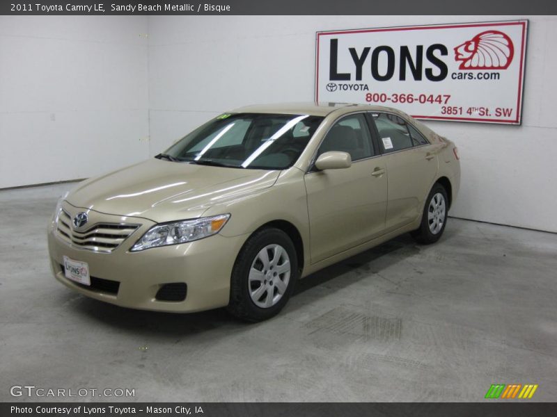 Sandy Beach Metallic / Bisque 2011 Toyota Camry LE