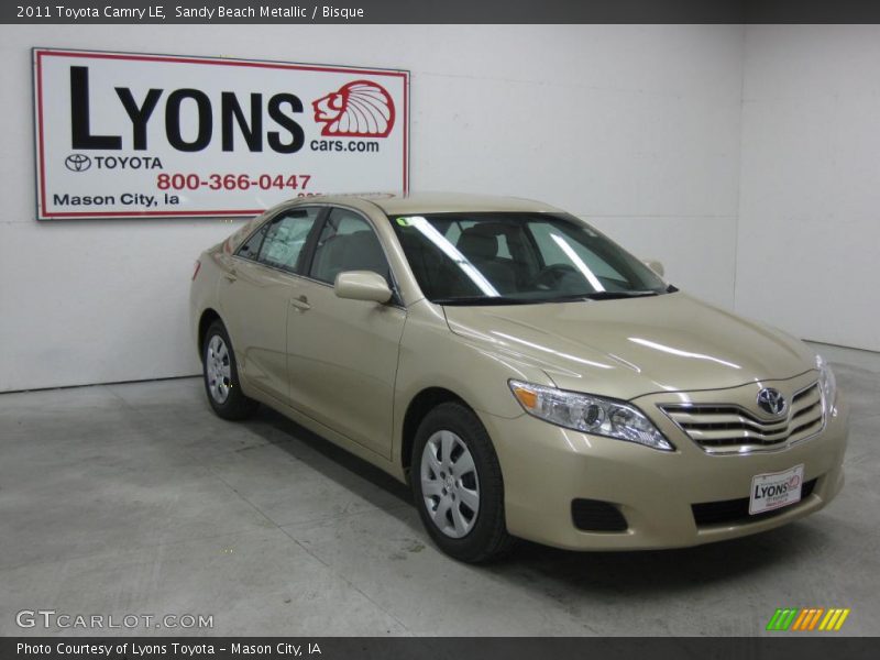 Sandy Beach Metallic / Bisque 2011 Toyota Camry LE