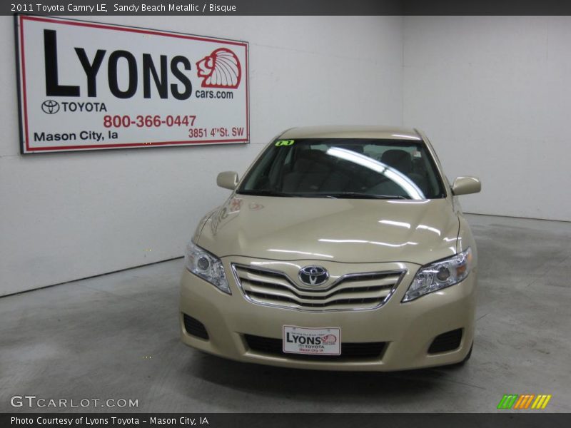 Sandy Beach Metallic / Bisque 2011 Toyota Camry LE