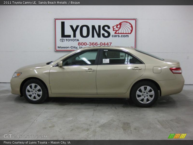 Sandy Beach Metallic / Bisque 2011 Toyota Camry LE