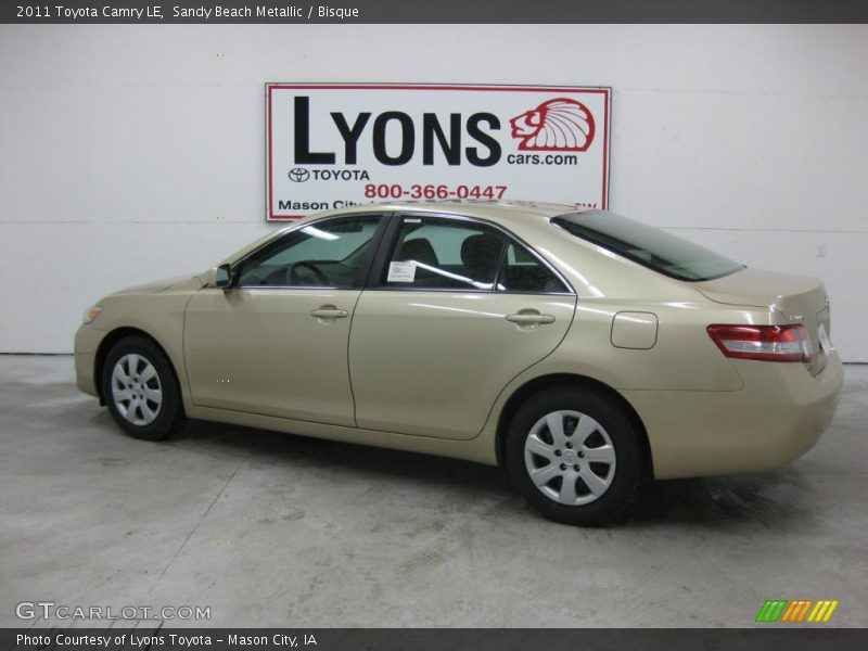 Sandy Beach Metallic / Bisque 2011 Toyota Camry LE