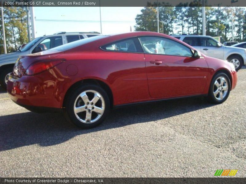 Crimson Red / Ebony 2006 Pontiac G6 GT Coupe