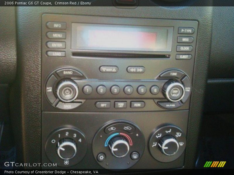 Crimson Red / Ebony 2006 Pontiac G6 GT Coupe