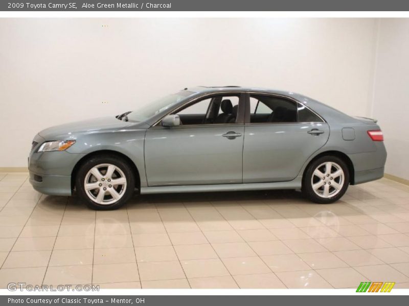 Aloe Green Metallic / Charcoal 2009 Toyota Camry SE