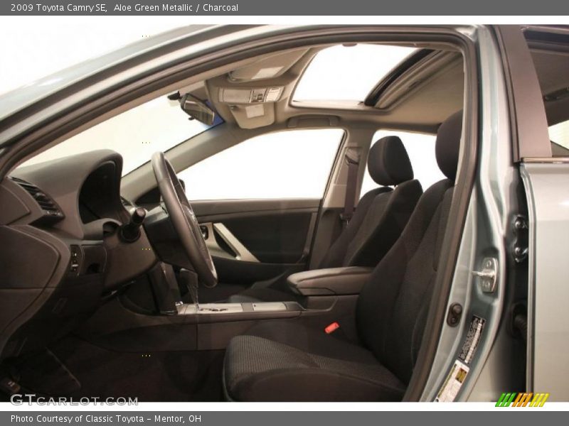 Aloe Green Metallic / Charcoal 2009 Toyota Camry SE