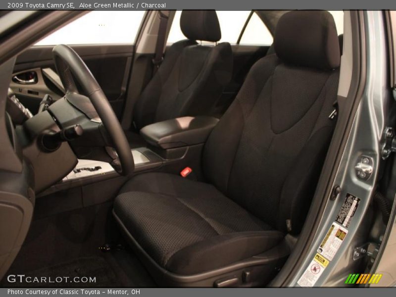 Aloe Green Metallic / Charcoal 2009 Toyota Camry SE