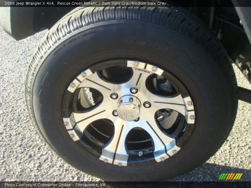 Custom Wheels of 2008 Wrangler X 4x4