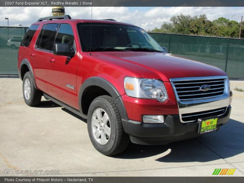 Redfire Metallic / Stone 2007 Ford Explorer XLT