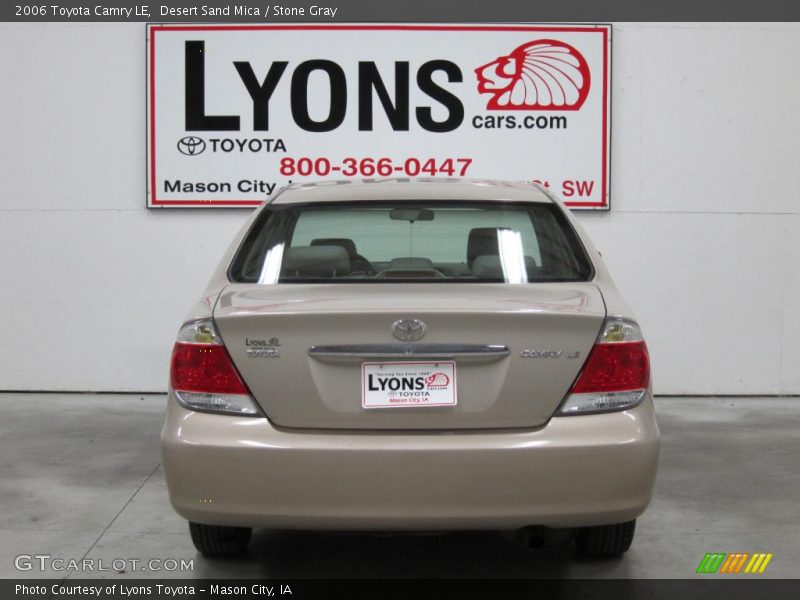 Desert Sand Mica / Stone Gray 2006 Toyota Camry LE
