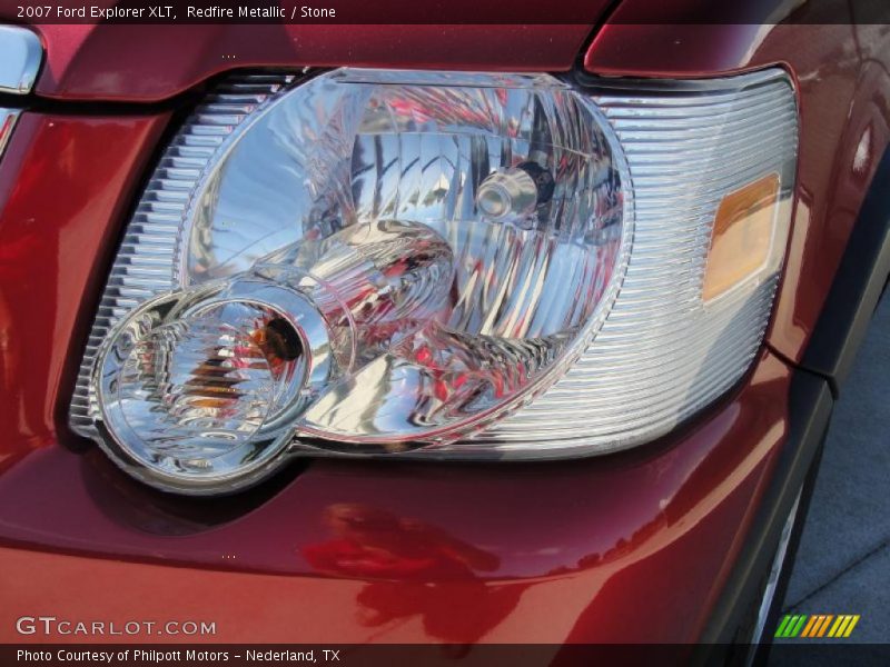 Redfire Metallic / Stone 2007 Ford Explorer XLT