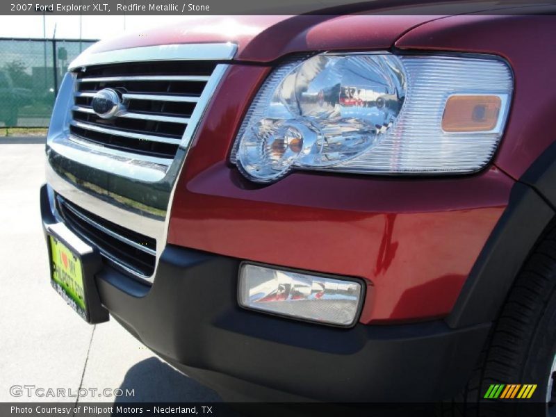 Redfire Metallic / Stone 2007 Ford Explorer XLT