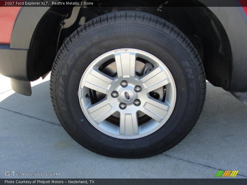 Redfire Metallic / Stone 2007 Ford Explorer XLT