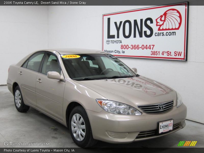 Desert Sand Mica / Stone Gray 2006 Toyota Camry LE