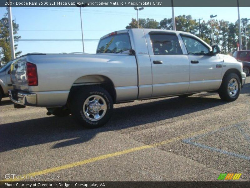 Bright Silver Metallic / Medium Slate Gray 2007 Dodge Ram 2500 SLT Mega Cab 4x4