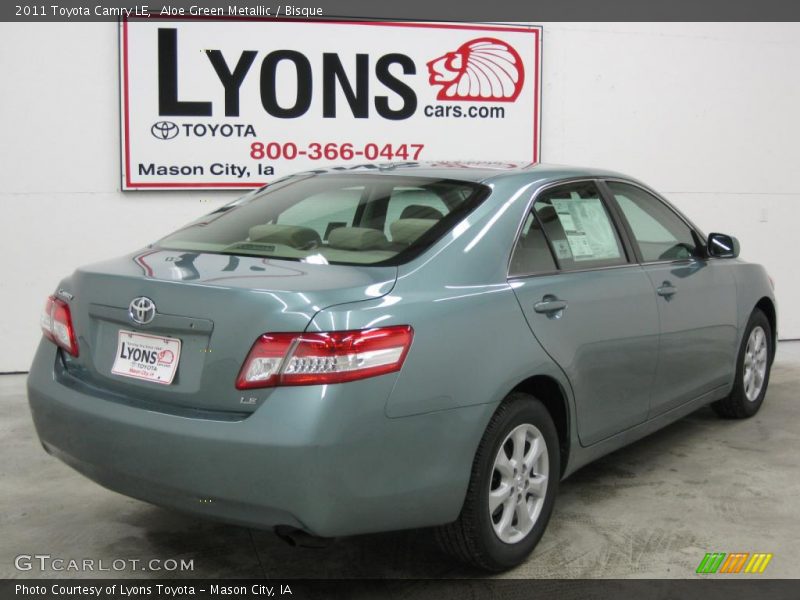 Aloe Green Metallic / Bisque 2011 Toyota Camry LE