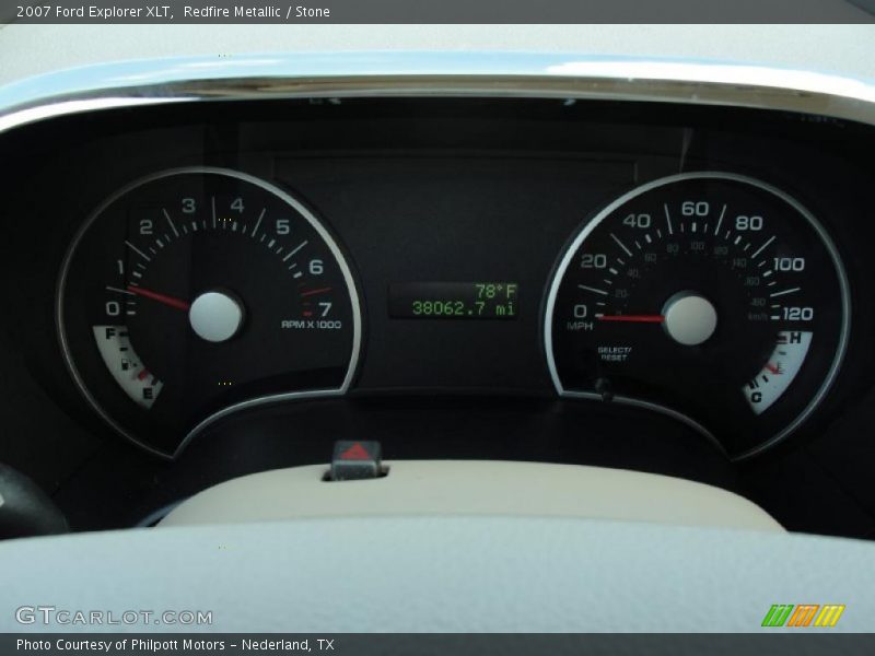 Redfire Metallic / Stone 2007 Ford Explorer XLT