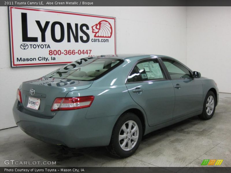 Aloe Green Metallic / Bisque 2011 Toyota Camry LE