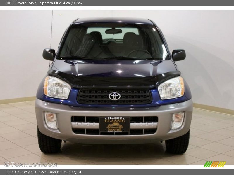 Spectra Blue Mica / Gray 2003 Toyota RAV4