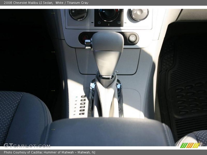 White / Titanium Gray 2008 Chevrolet Malibu LS Sedan