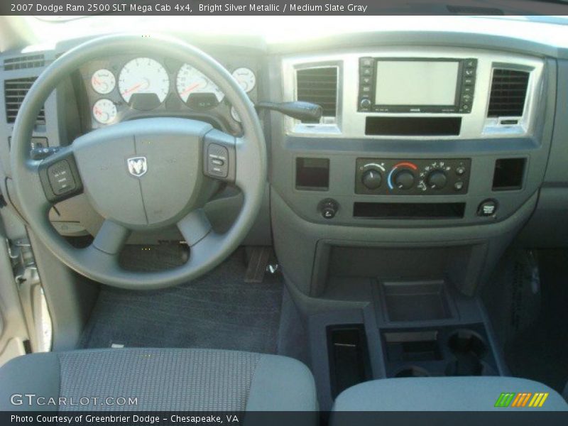 Bright Silver Metallic / Medium Slate Gray 2007 Dodge Ram 2500 SLT Mega Cab 4x4